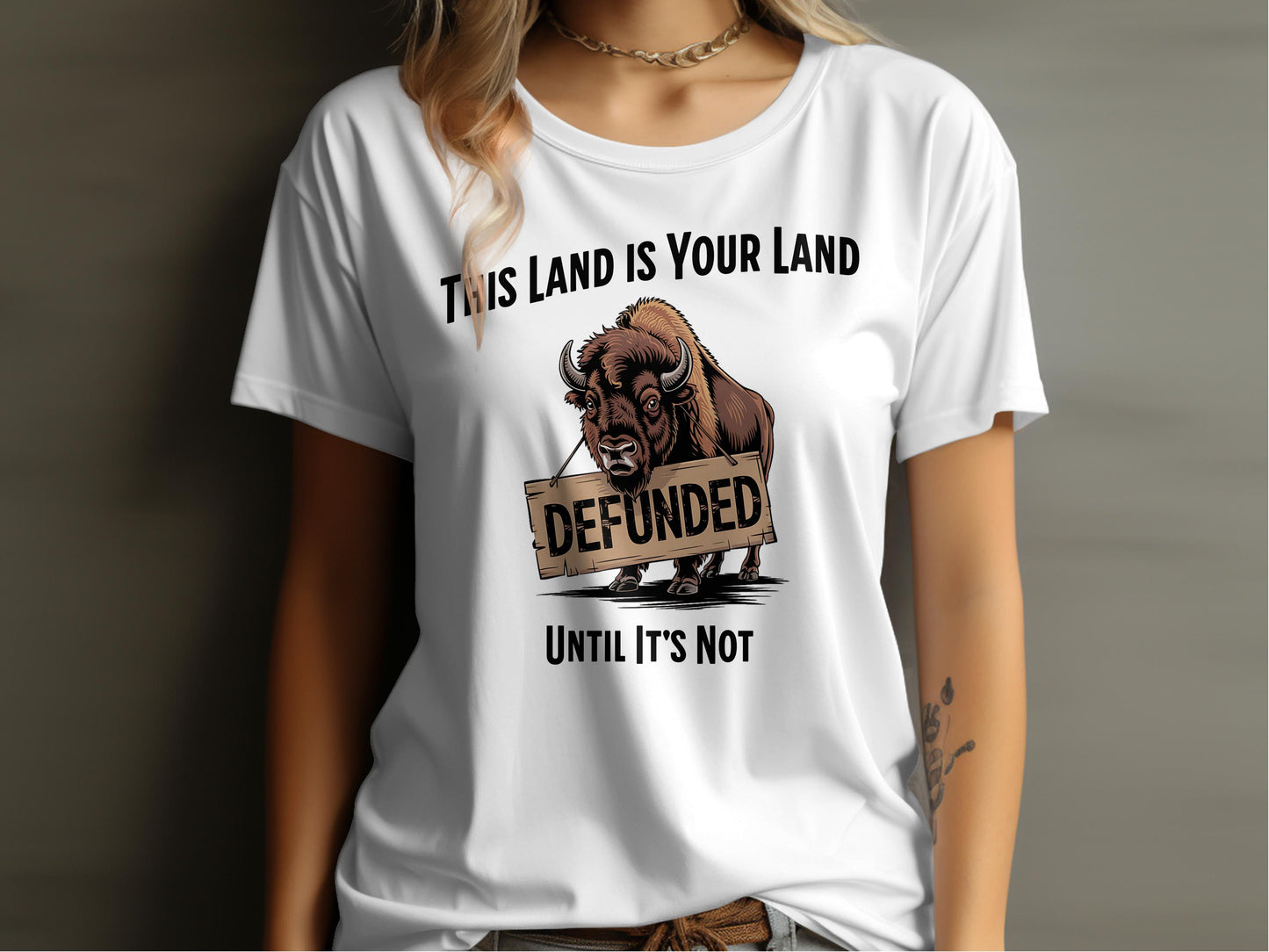 This Land Is Your Land Defunded T Shirt product
