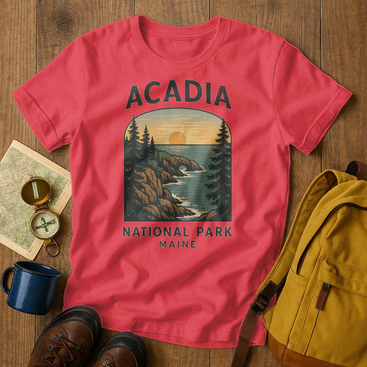 Acadia National Park Maine Graphic T-Shirt product