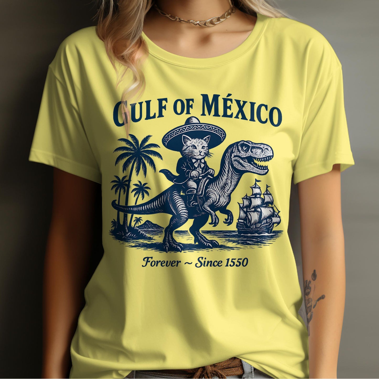 Gulf of Mexico Since 1550 Dinosaur T-Shirt product
