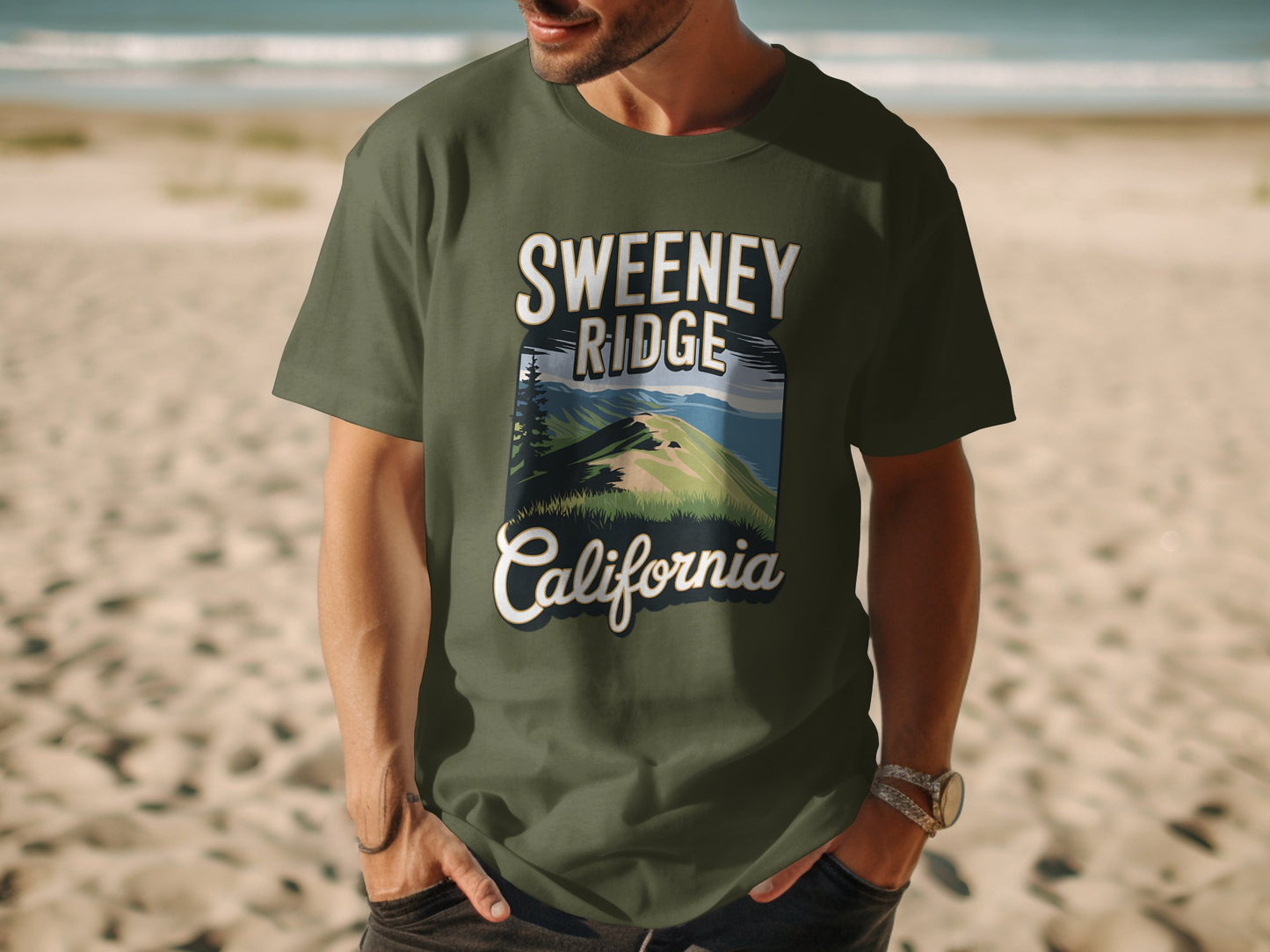 Sweeney Ridge California Graphic T-Shirt product
