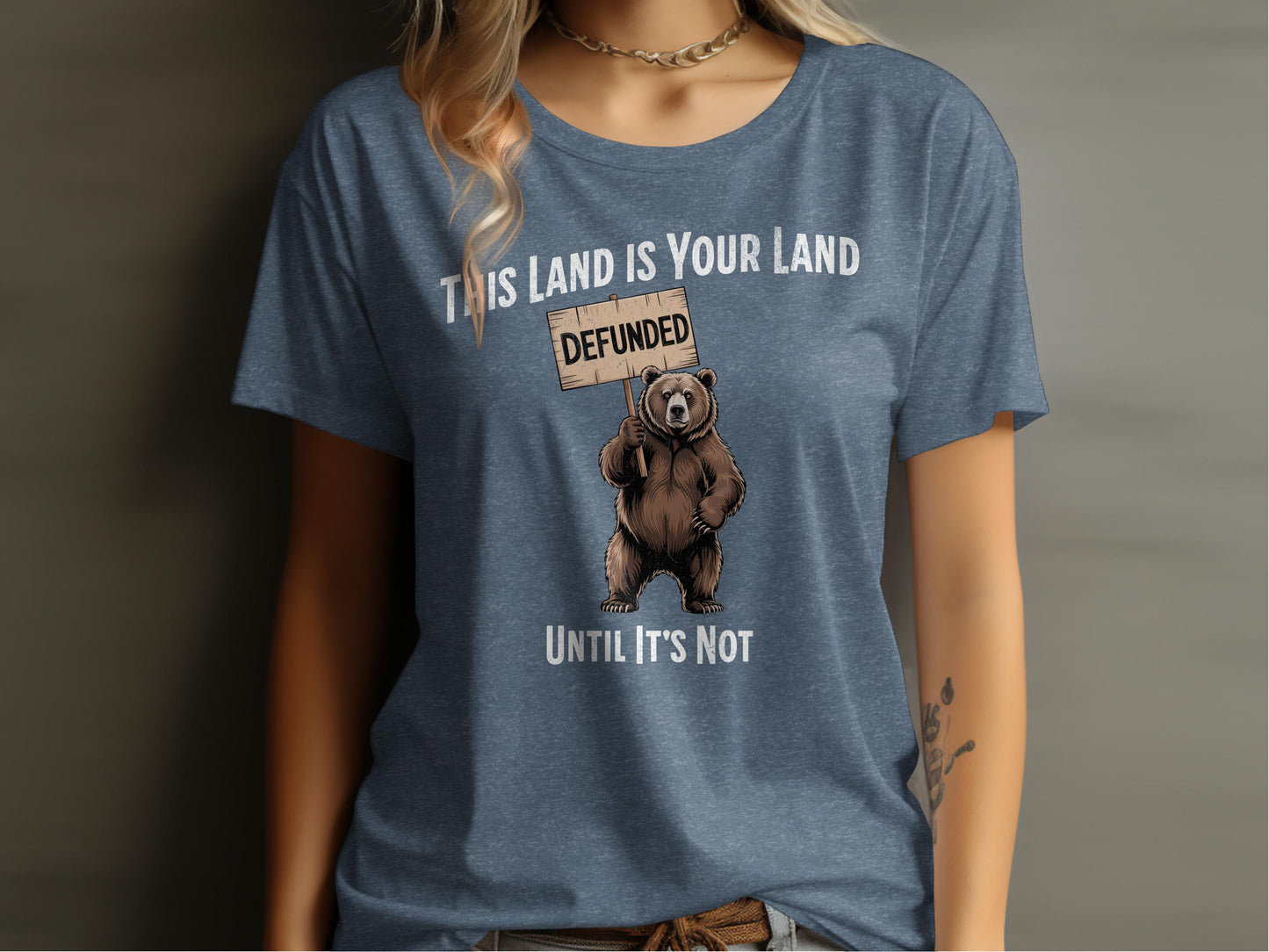 This Land Is Your Land Defunded Protest T-Shirt product