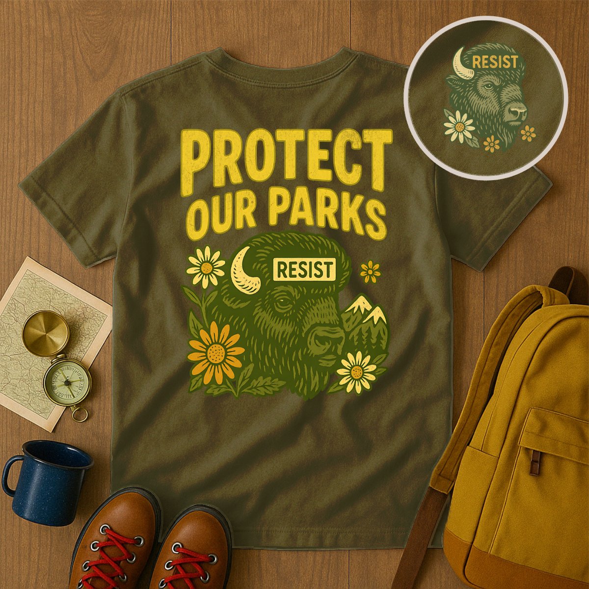 Protect Our Parks Resist Graphic T-shirt product