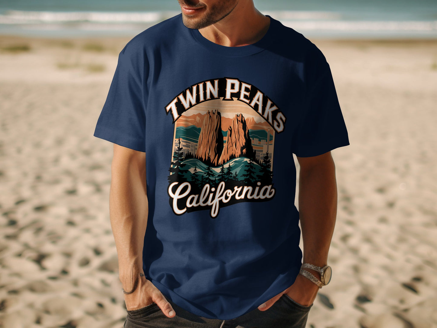 Unique Twin Peaks California Graphic T-shirt product