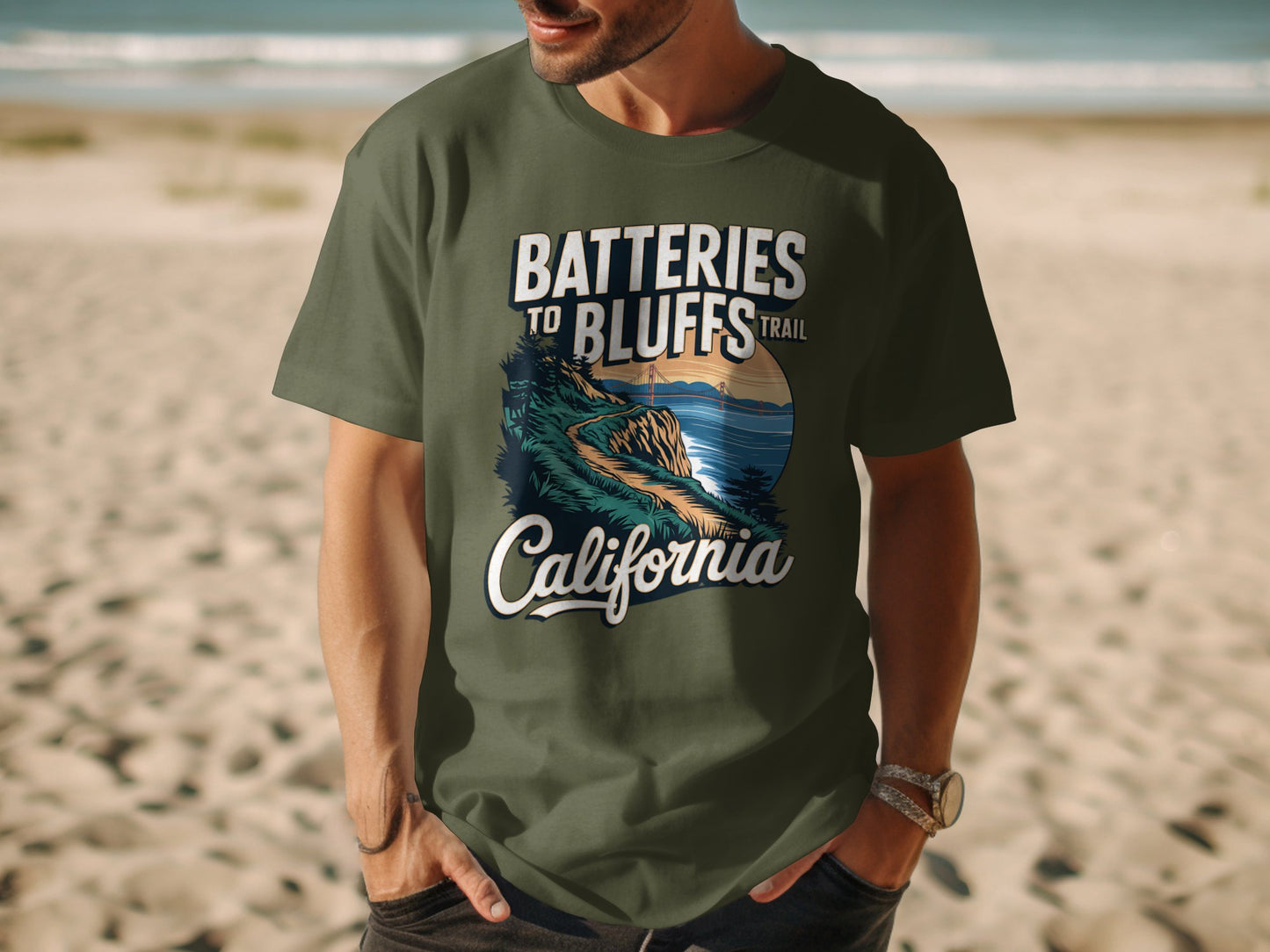 Batteries to Bluffs Trail California t-shirt product
