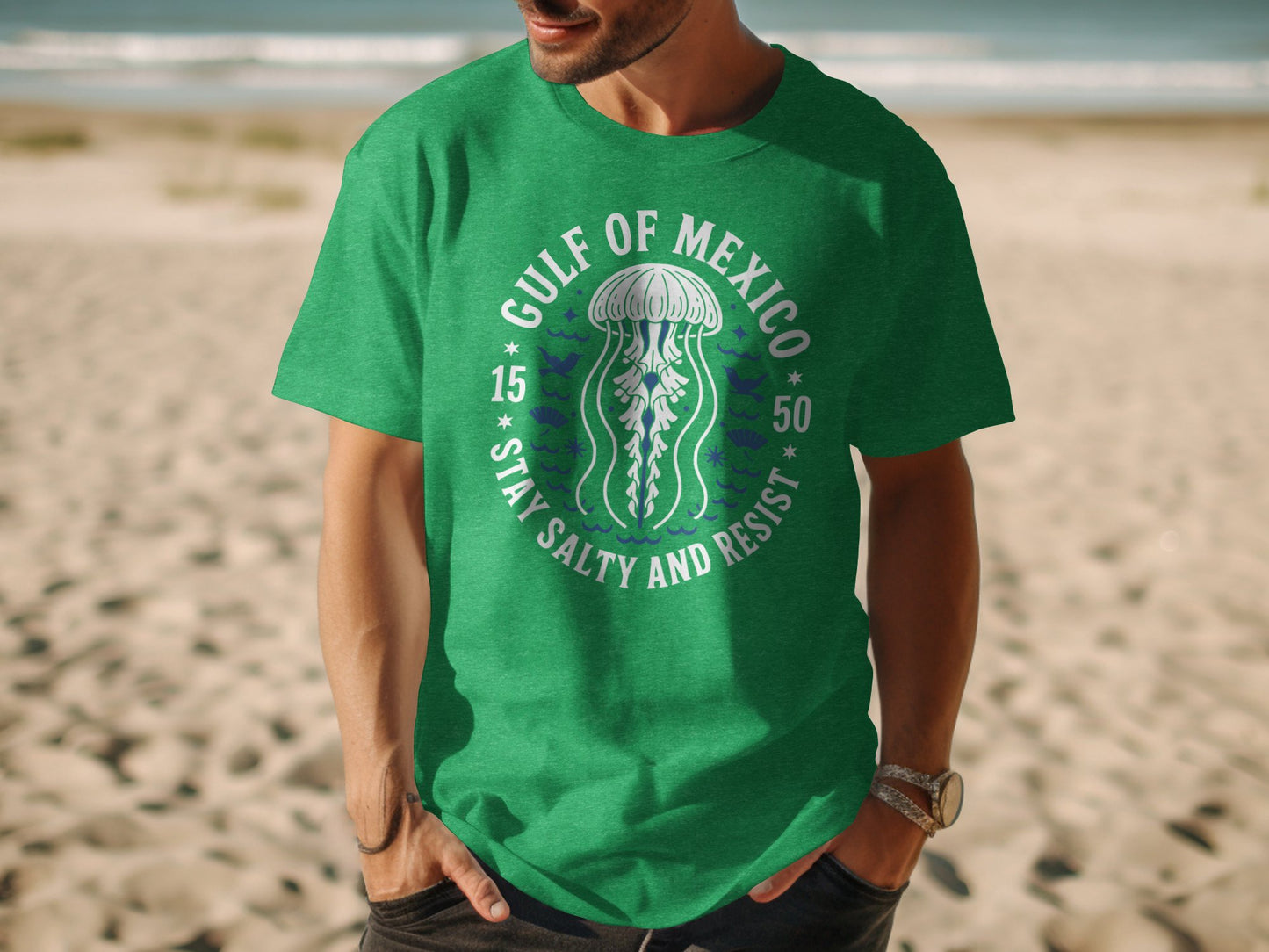 Green Gulf of Mexico Stay Salty and Resist T-shirt product