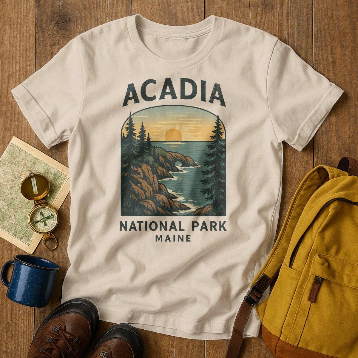 Acadia National Park Maine Scenic Design T-shirt product type