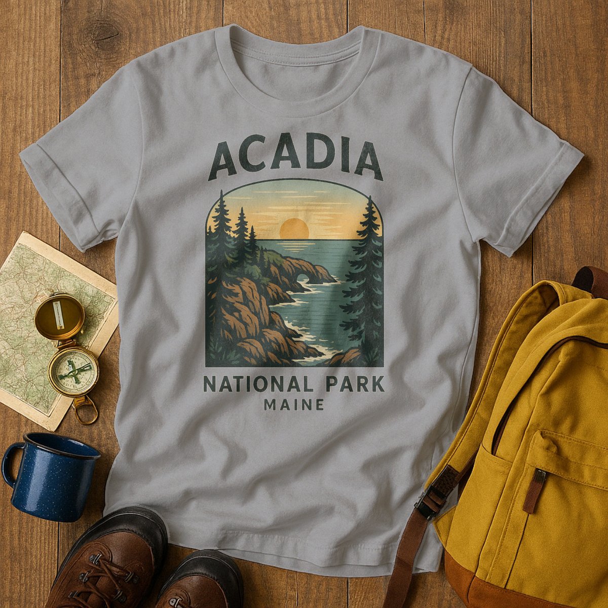 Acadia National Park Maine Scenic Design T-shirt product type