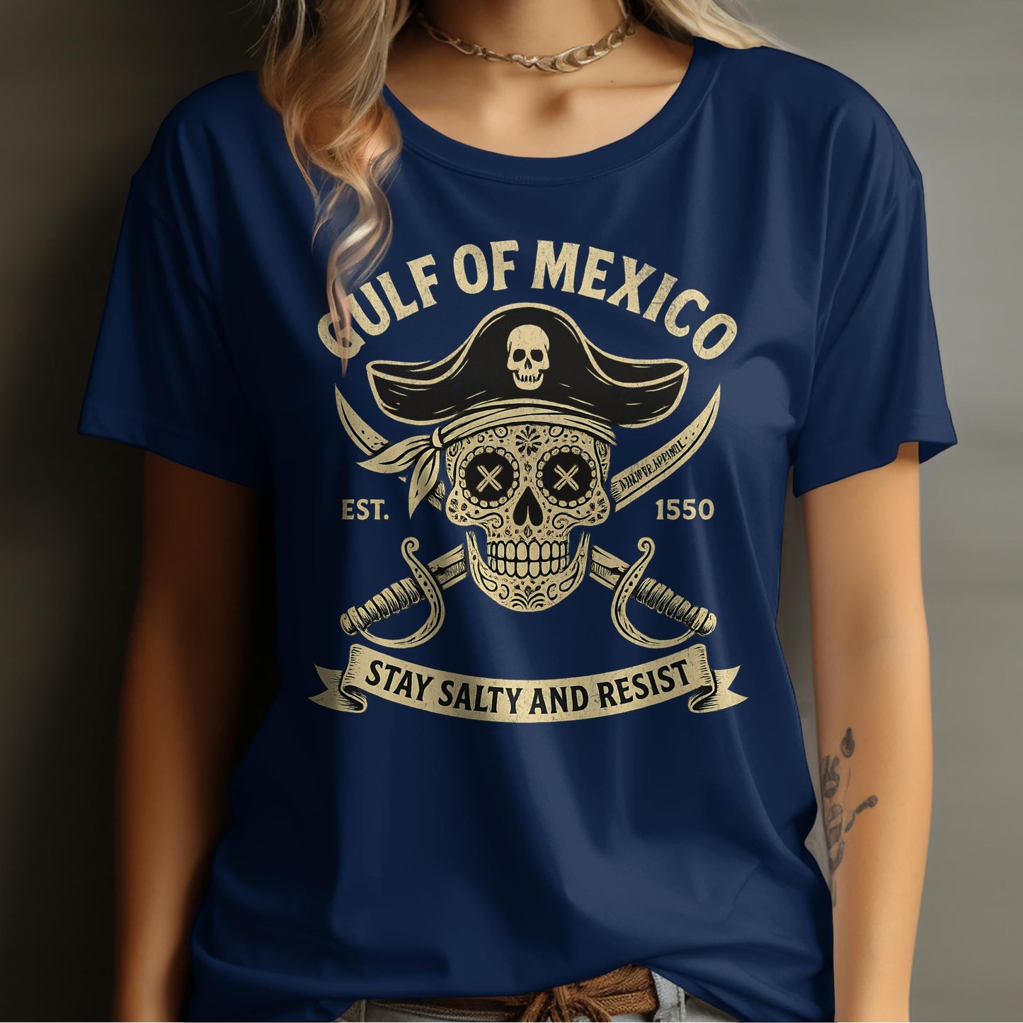 Gulf of Mexico Stay Salty and Resist Skull product type