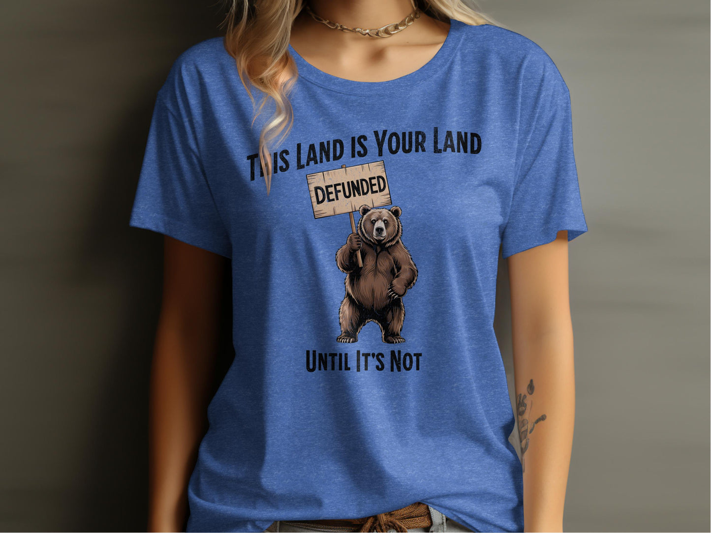 This Land Is Your Land Bear Graphic T-Shirt product type