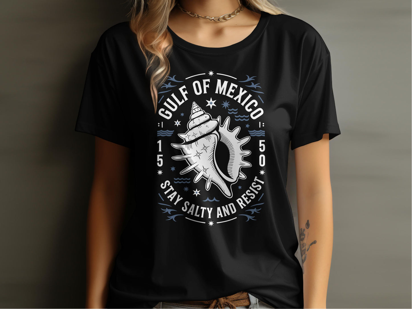 Gulf of Mexico Stay Salty and Resist Graphic Tee product