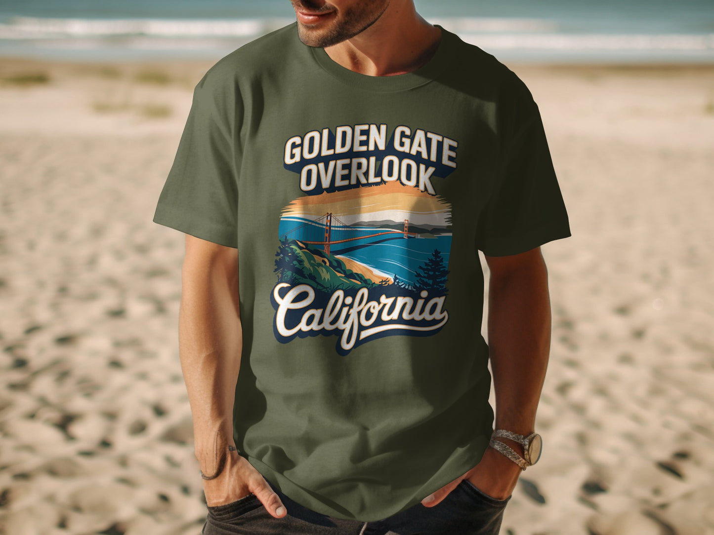 Golden Gate Overlook California T-shirt product type
