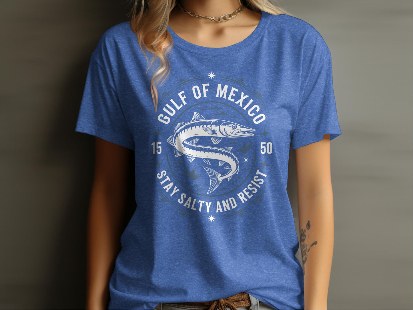 Gulf of Mexico Stay Salty and Resist Graphic T-shirt product