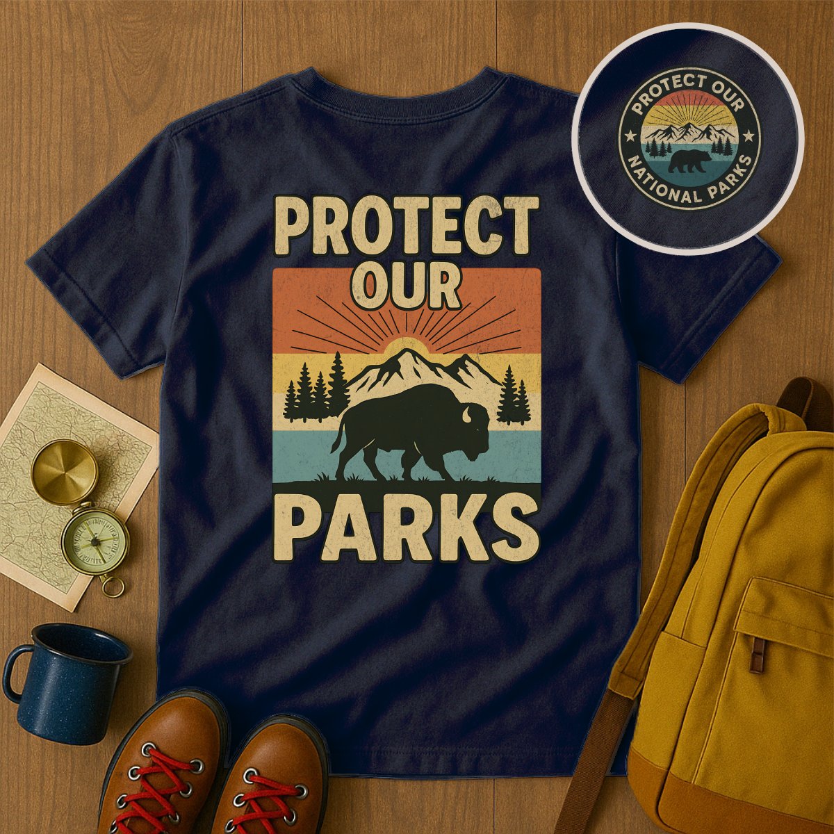 Protect Our Parks Buffalo Graphic Tee product