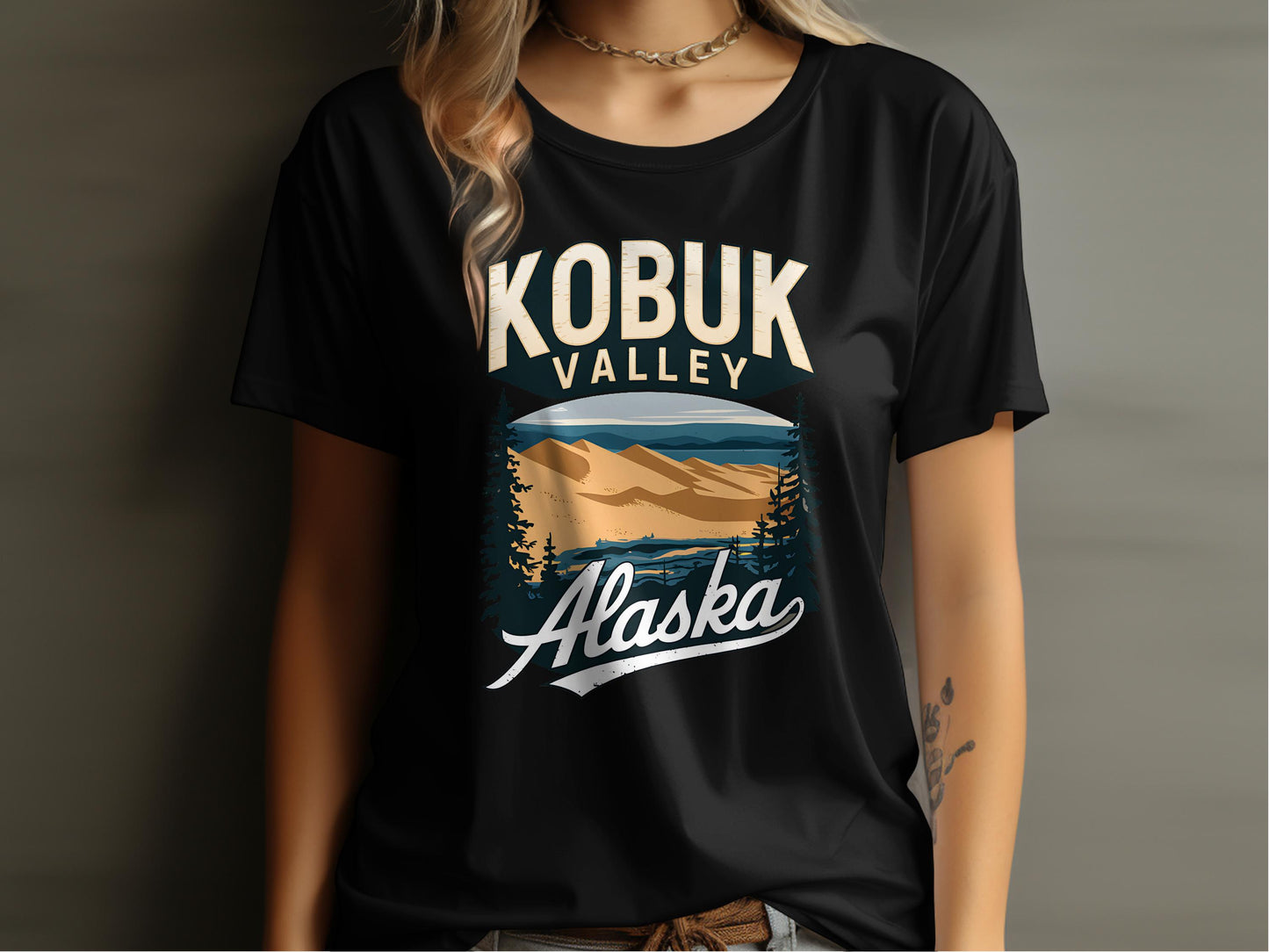 Kobuk Valley Alaska Scenic Graphic Print T-Shirt product