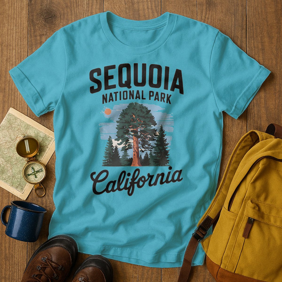 Sequoia National Park California graphic t-shirt product