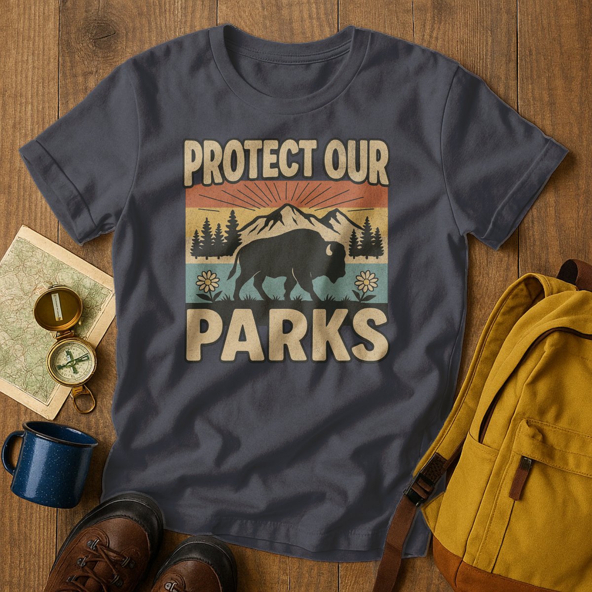 Protect Our Parks Retro Style Graphic Tee product