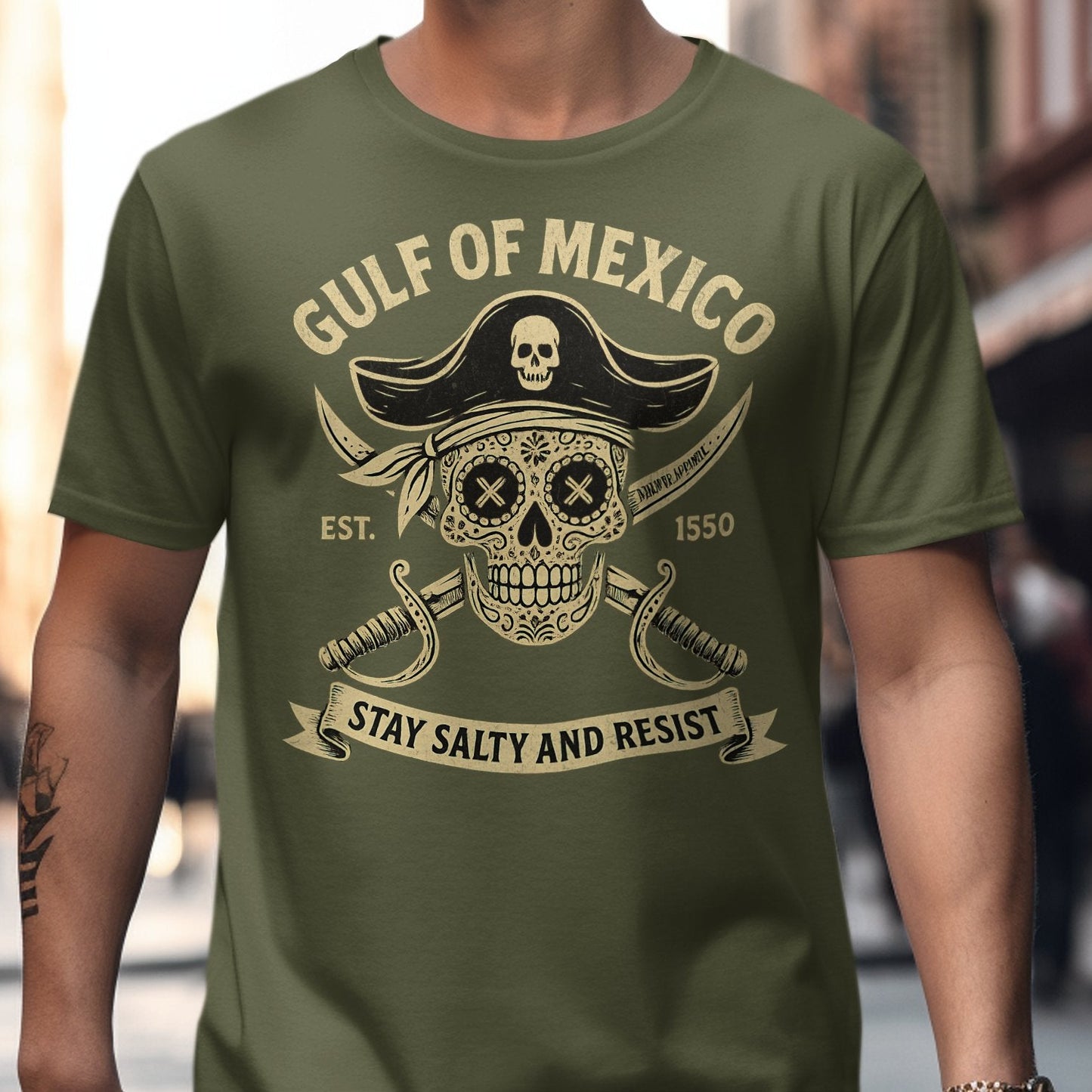 Gulf of Mexico Stay Salty and Resist T-Shirt product type