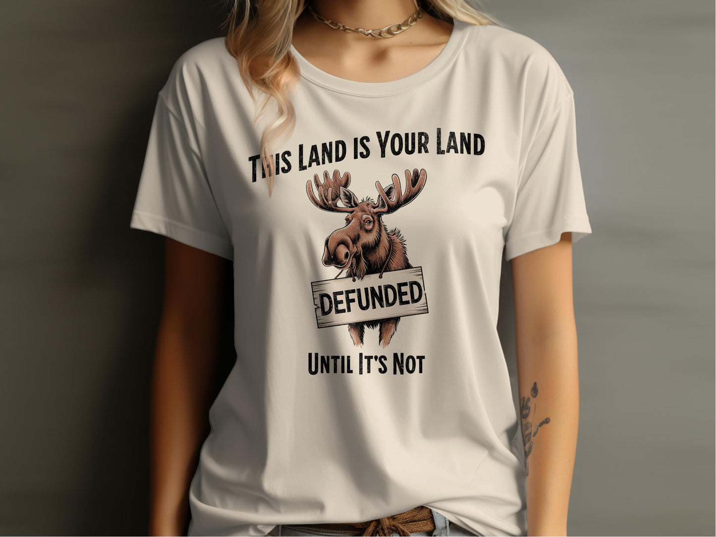 This Land Is Your Land Moose Graphic T-shirt product type