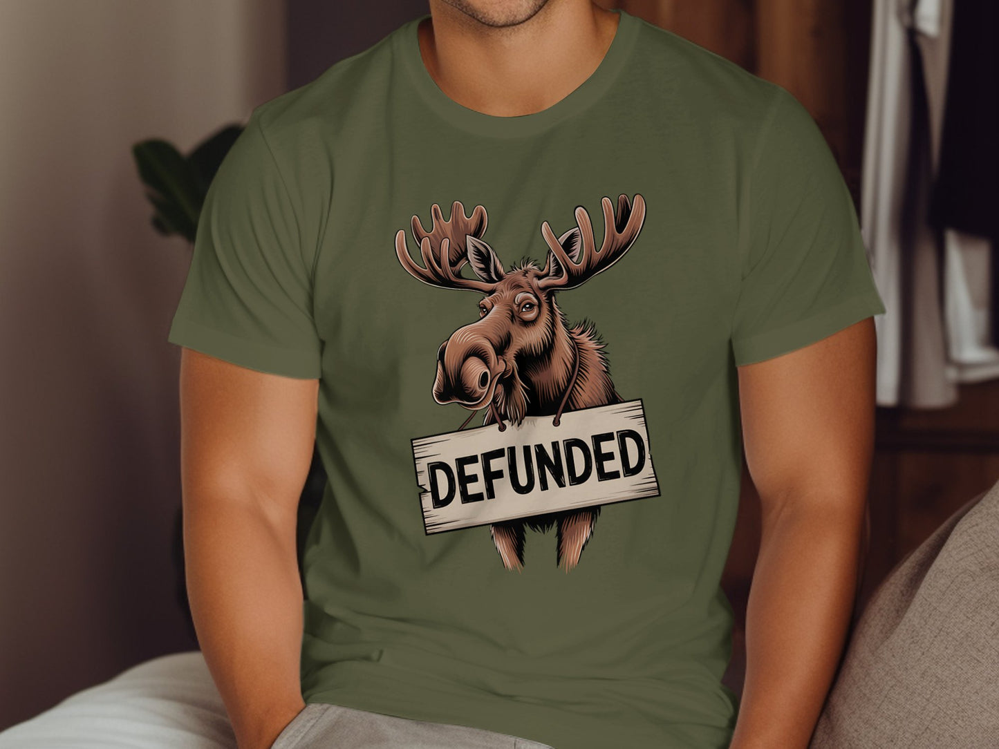 Defunded Moose Graphic T-Shirt Casual Wear product type