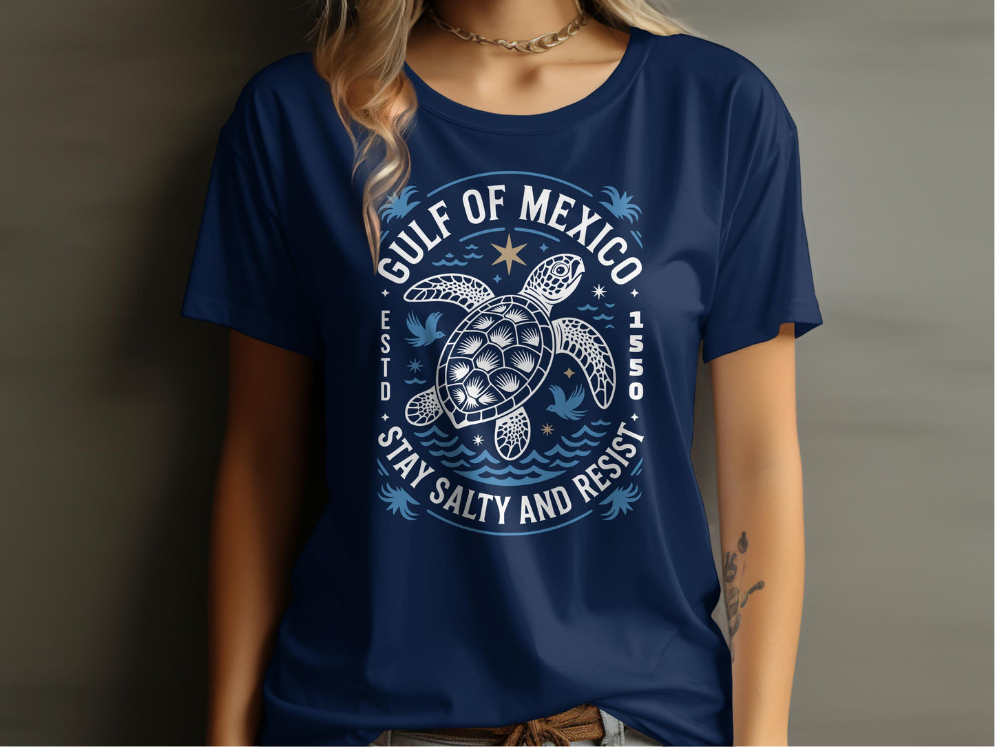 Gulf of Mexico Stay Salty and Resist Graphic T-shirt product