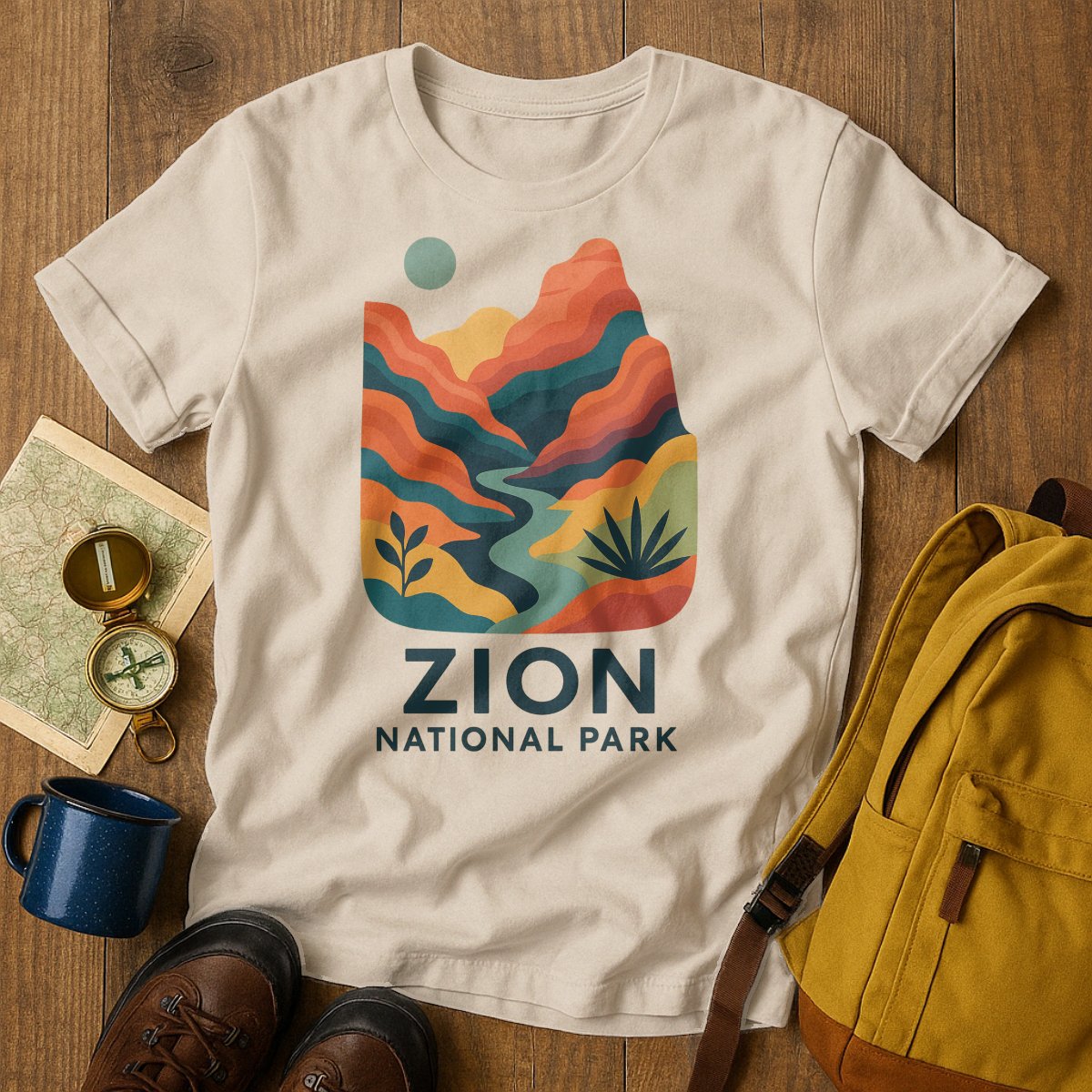 Zion National Park Scenic Graphic Tee Shirt product type