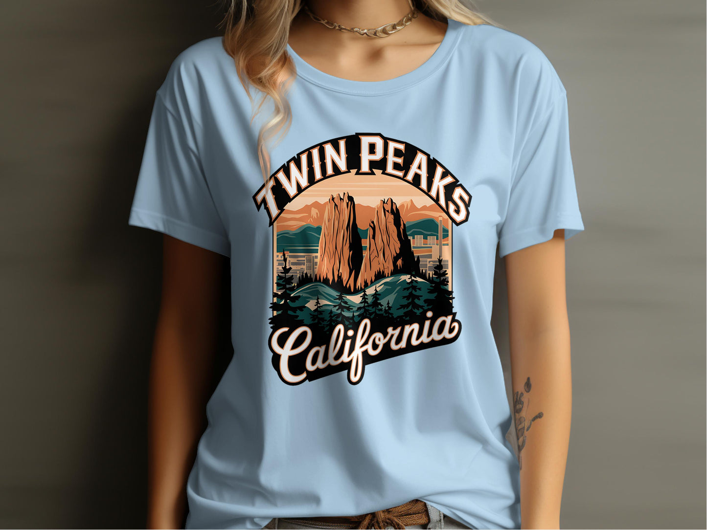 Twin Peaks California Graphic Short Sleeve T-Shirt product type