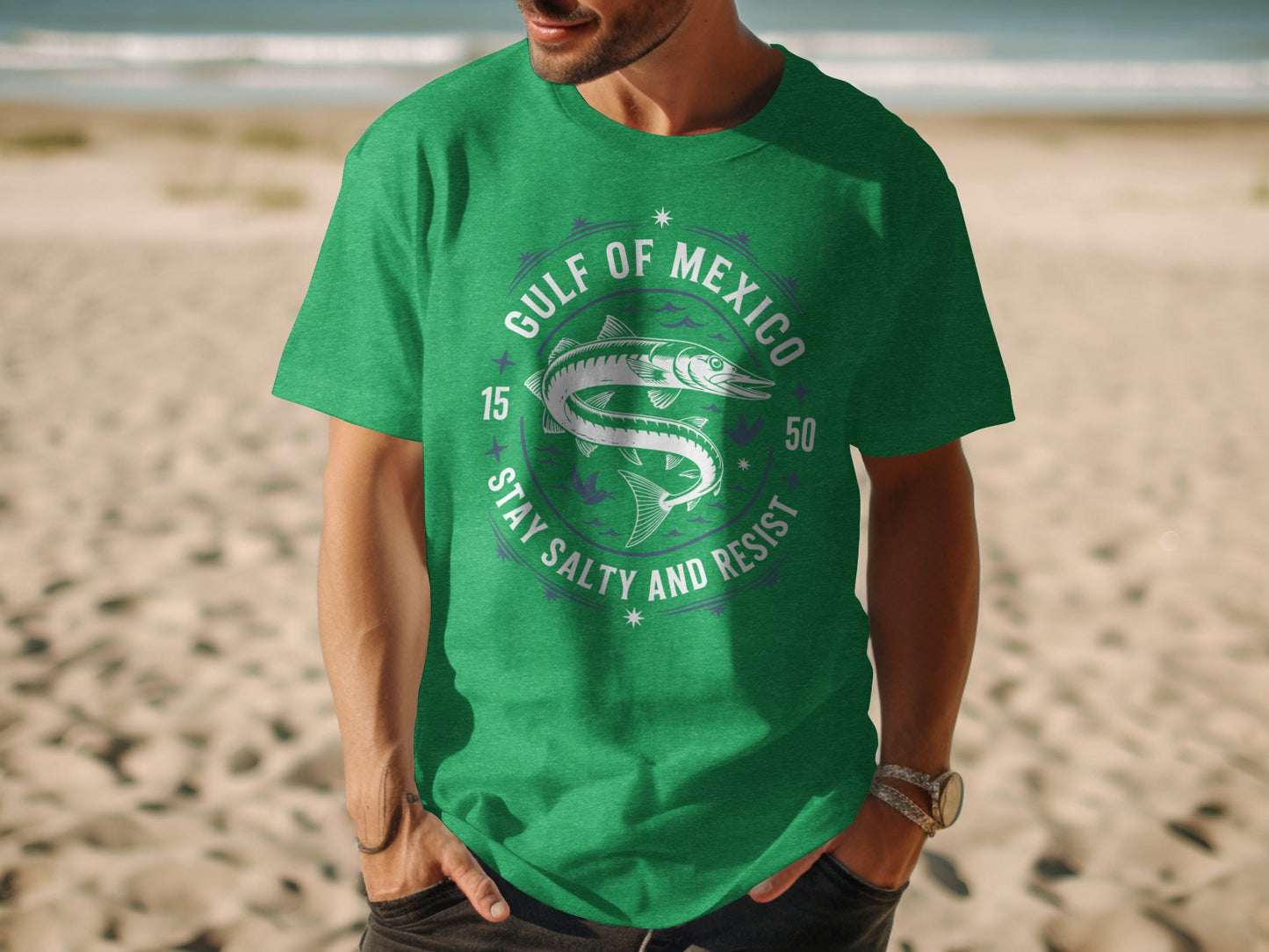 Gulf of Mexico Stay Salty and Resist Graphic Tee product