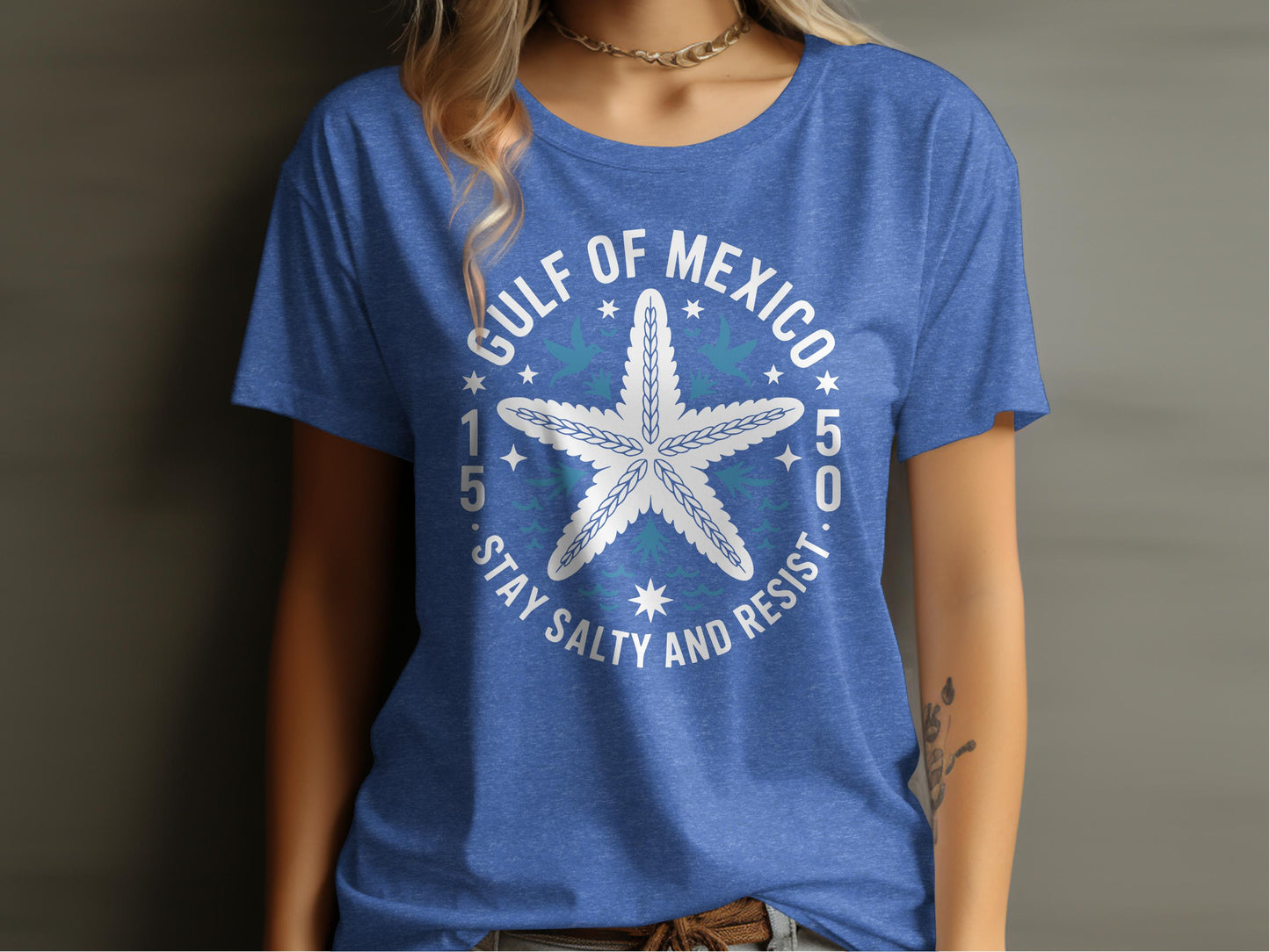 Gulf of Mexico Stay Salty and Resist Blue Shirt product type