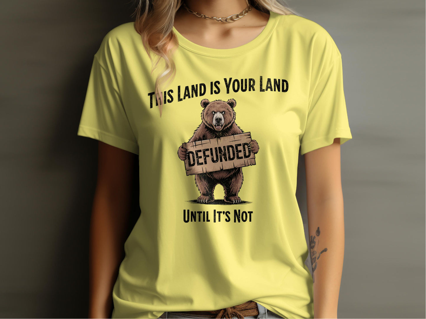 This Land Is Your Land Defunded Bear Shirt product