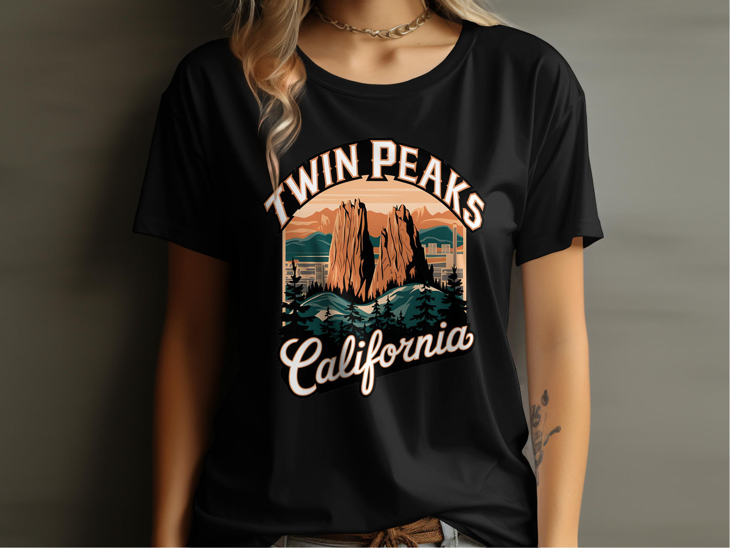 Twin Peaks California Graphic Tee Stylish T-shirt product