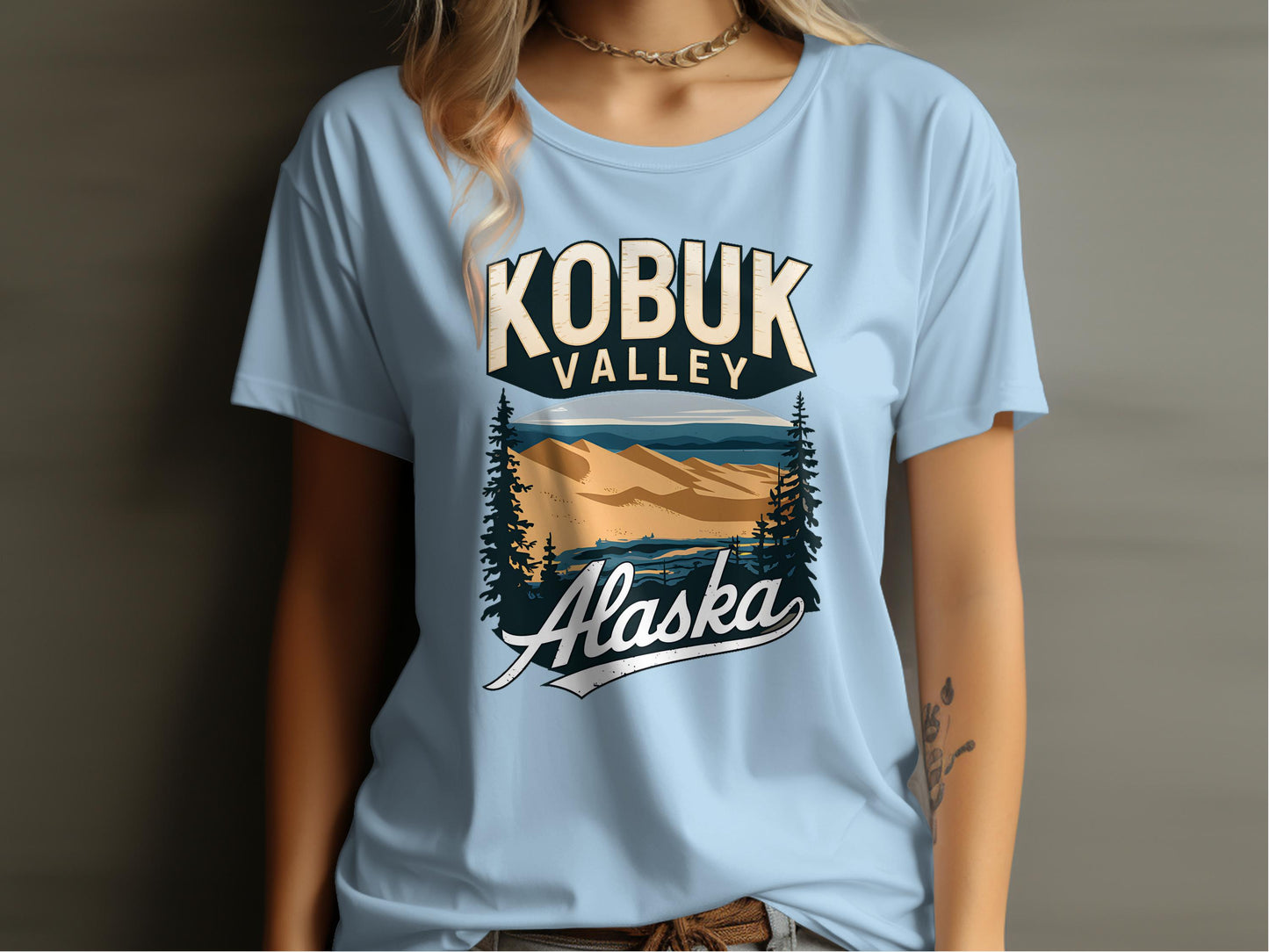 Kobuk Valley Alaska Scenic Graphic T-shirt product