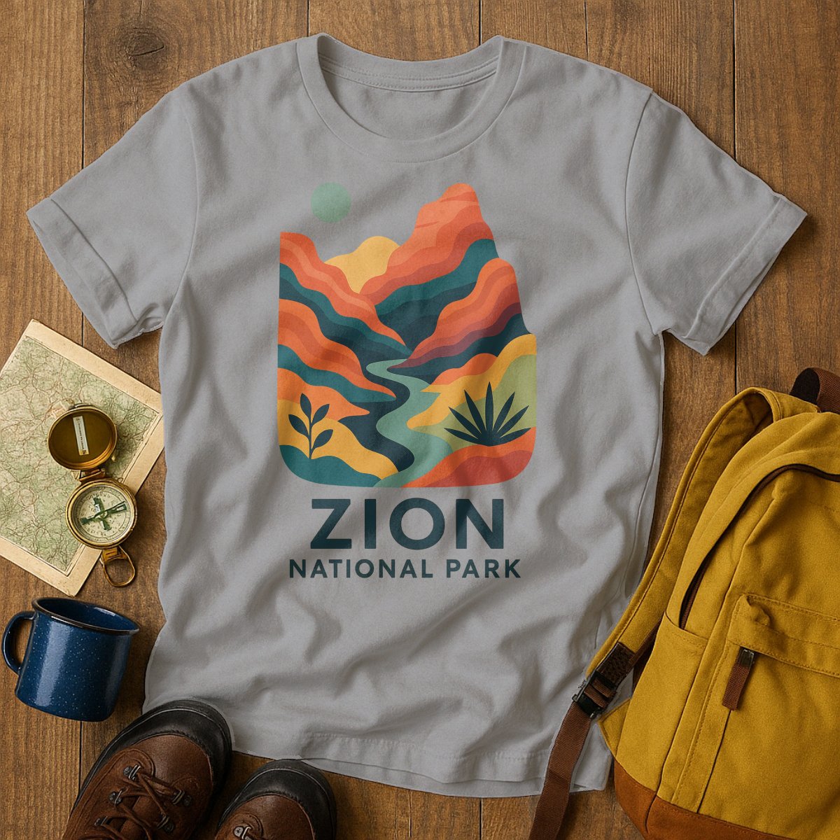 Zion National Park Scenic Landscape Graphic T-Shirt product type