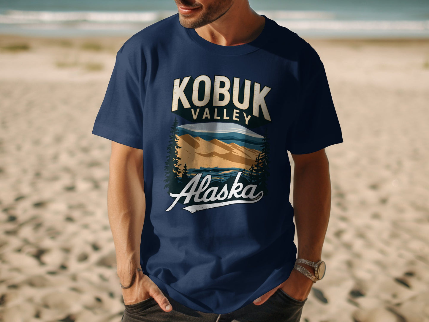 Kobuk Valley Alaska Scenic Design on T-Shirt product type