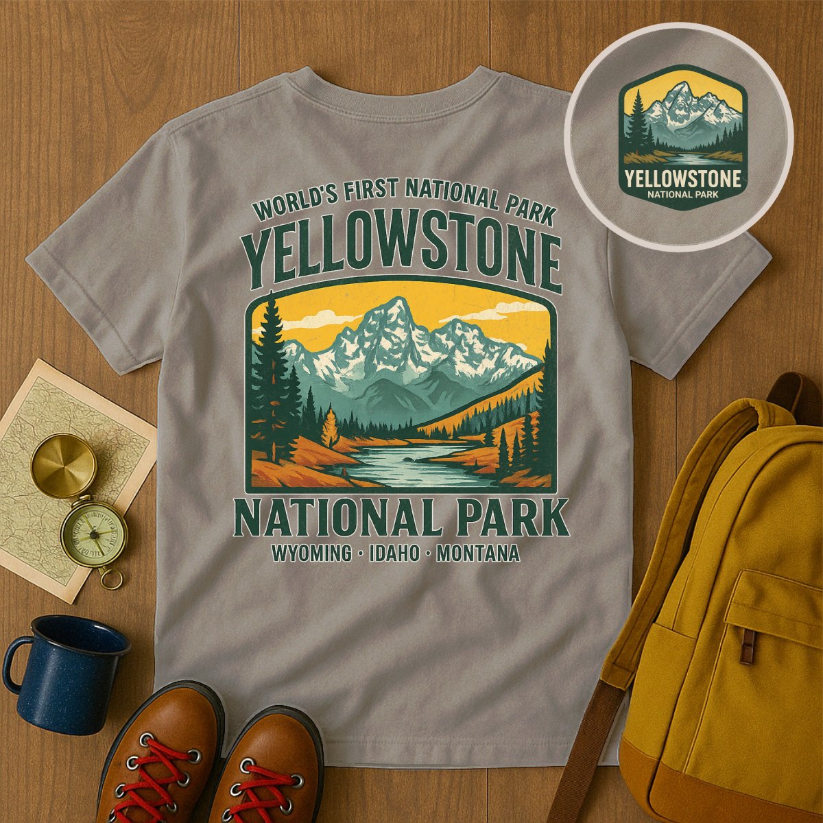 Yellowstone National Park Graphic Tee shirt product type
