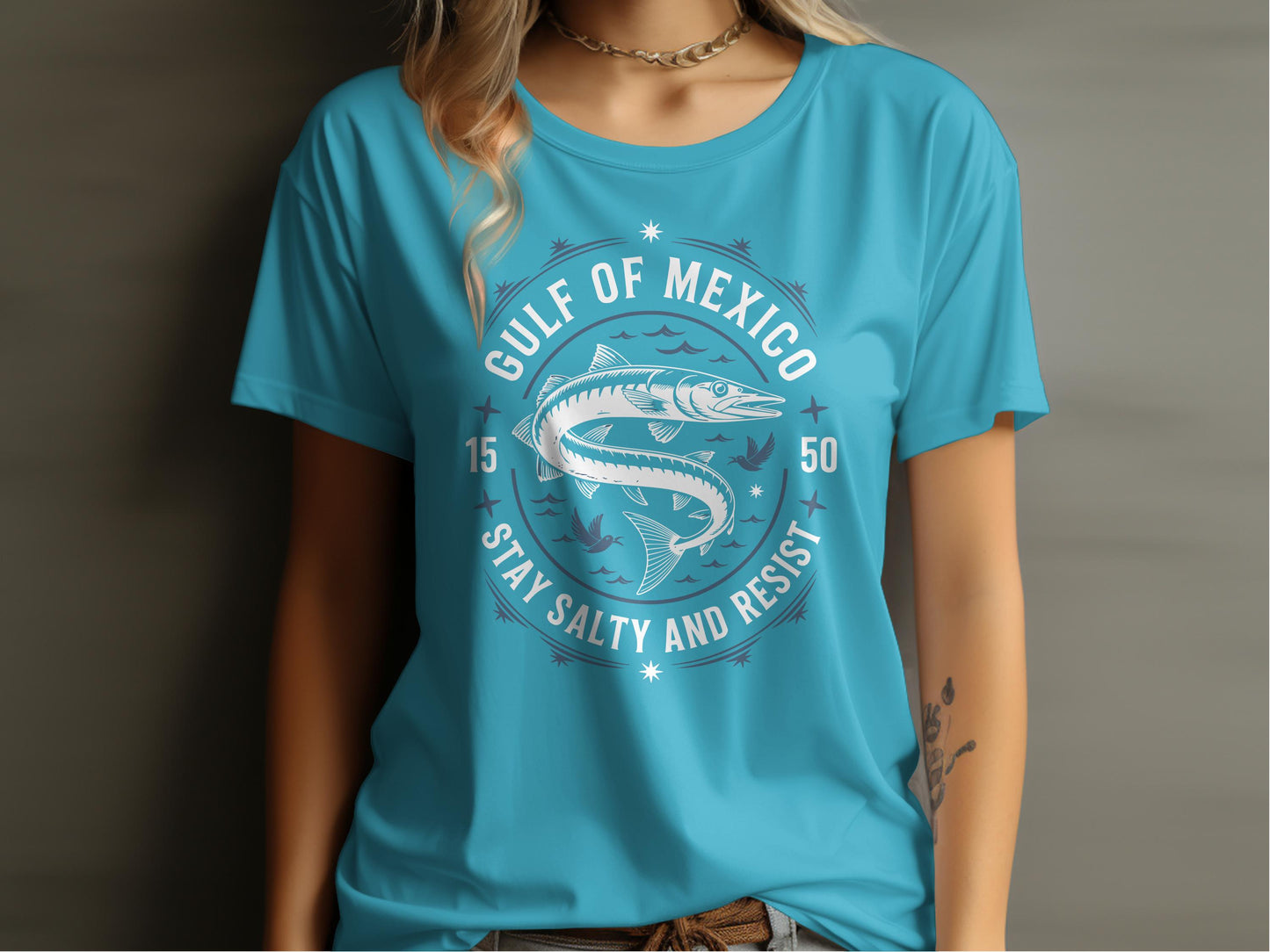 Gulf of Mexico Stay Salty and Resist T-Shirt product