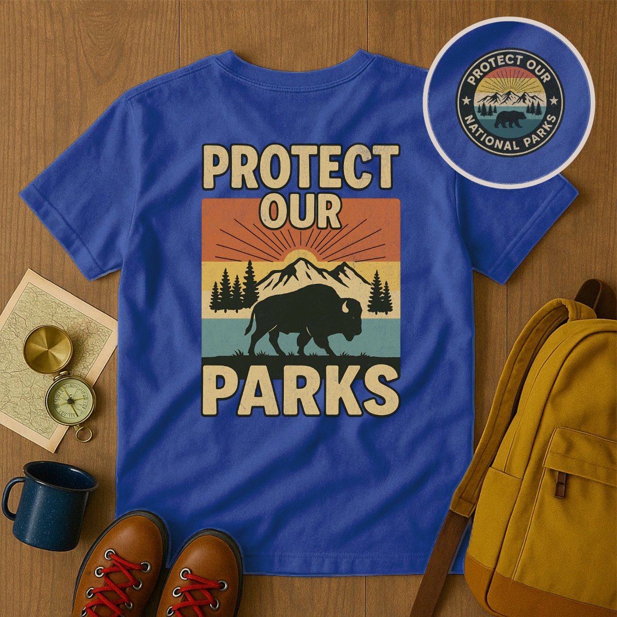 Protect Our Parks Graphic T Shirt for Nature Lovers