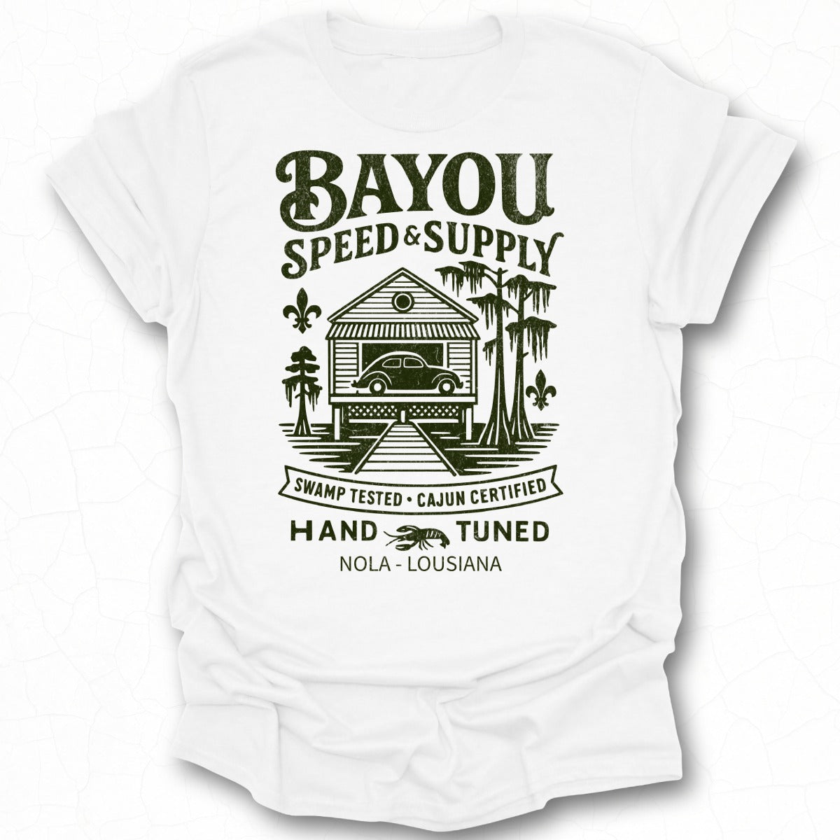 Bayou Speed and Supply Nola Louisiana T-Shirt