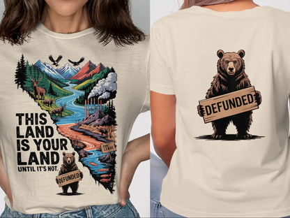 This Land is Your Land Defunded Bear Graphic Tee product