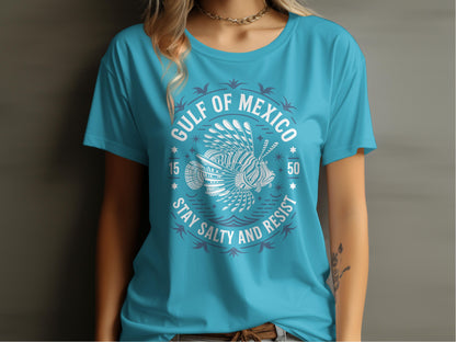 Gulf of Mexico Stay Salty and Resist T-Shirt product type