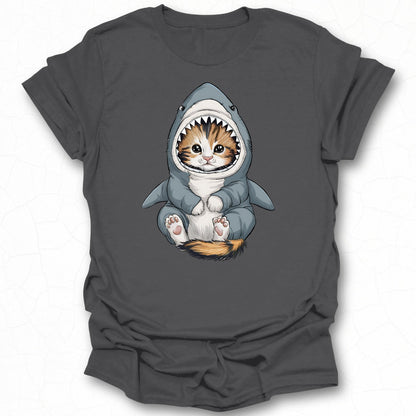 Cute Shark Cat Tee Adorable Kitten Shark Costume