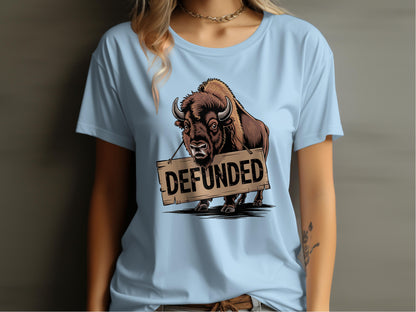 Defunded Buffalo Graphic Tees Casual Wear Product