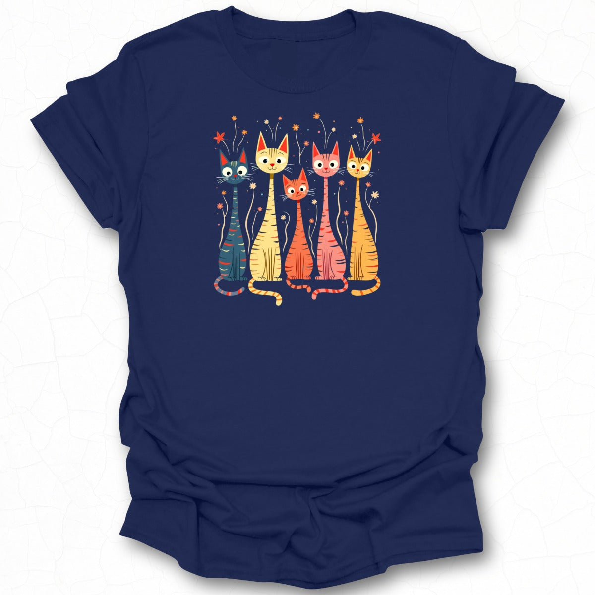 Colorful Cats Graphic Illustration Shirt product