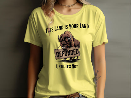 This Land Is Your Land Defunded Until It's Not shirt