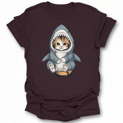 Cute Kitten in Shark Costume Graphic T-Shirt Product