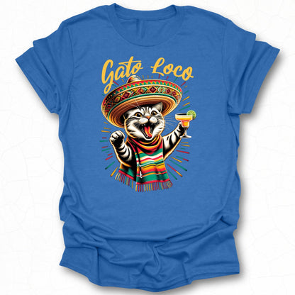 Festive Gato Loco Cat T-Shirt