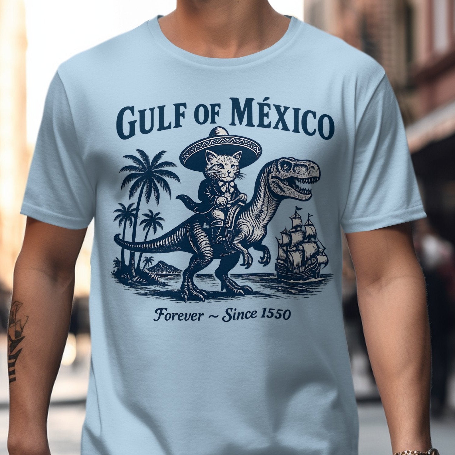 Gulf of Mexico Dinosaur Graphic T-shirt product