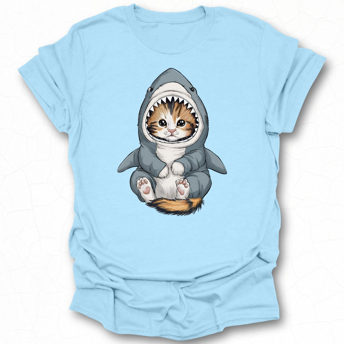 Cute Kitten in Shark Costume Graphic T-Shirt product