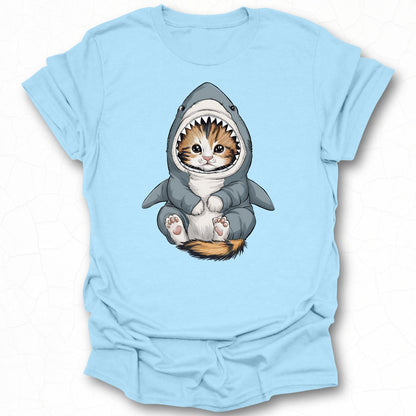 Cute Kitten in Shark Costume Graphic T-Shirt product
