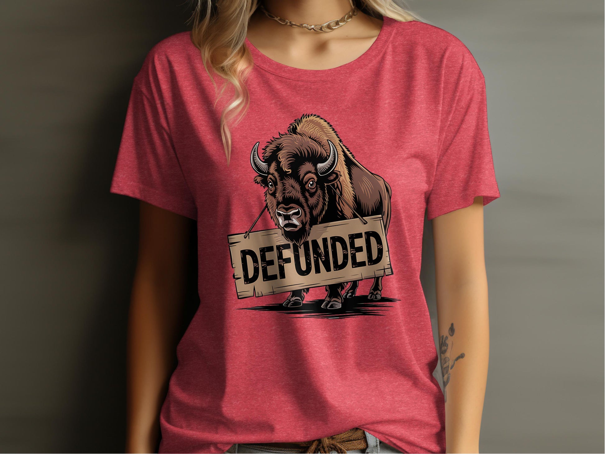 Defunded Buffalo Graphic Tee Casual Wear Product