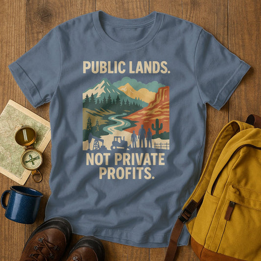 Public Lands Not Private Profits Graphic Tee product